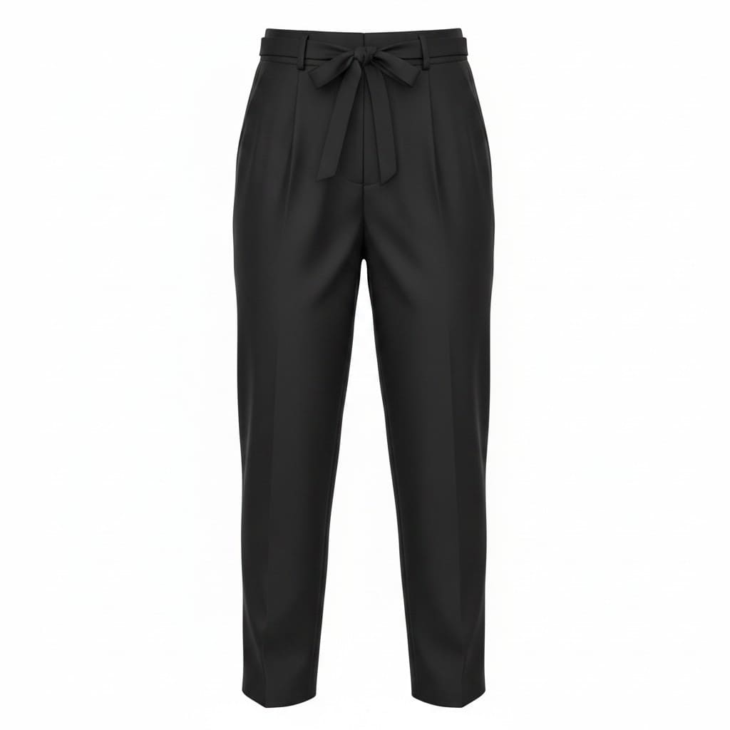 PANTALONS PROPRES NOIR TAILLE HAUTE FRANK AND OAK SMALL