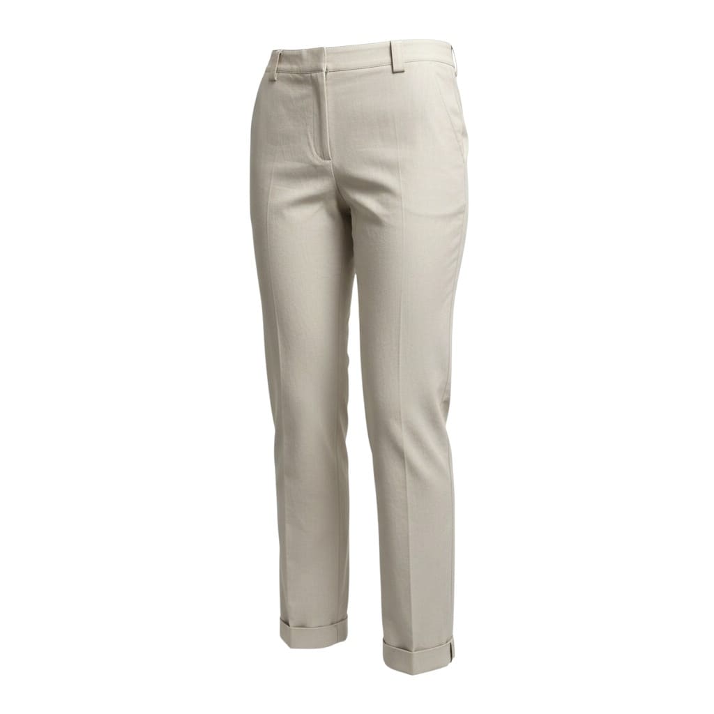 PANTALONS PROPRES TAILLE HAUTE BEIGE / CRÈME RACHEL ZOÉ X-LARGE