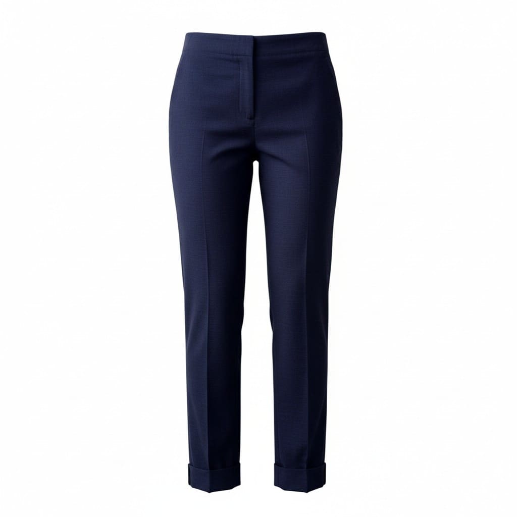 PANTALONS PROPRES TAILLE HAUTE BLEU MARIN RW&CO SMALL