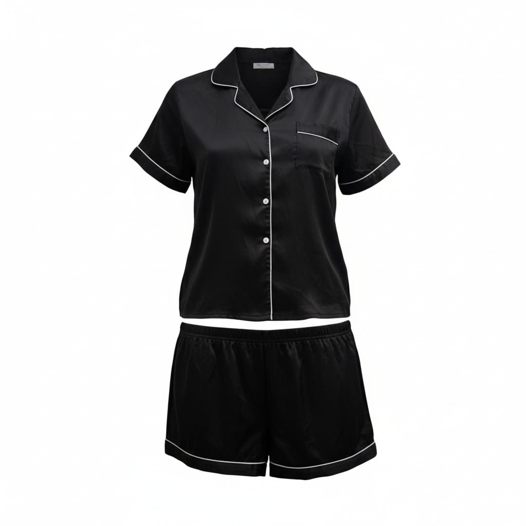 PYJAMA NOIR SATIN LARGE