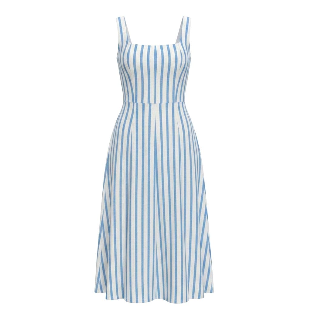 ROBE BLANCHE LIGNÉ BLEU NEUVE OLD NAVY X-LARGE