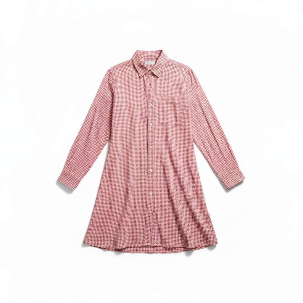ROBE CARRAUTÉ ROUGE ET BLANC LÉGER SIMONS LARGE