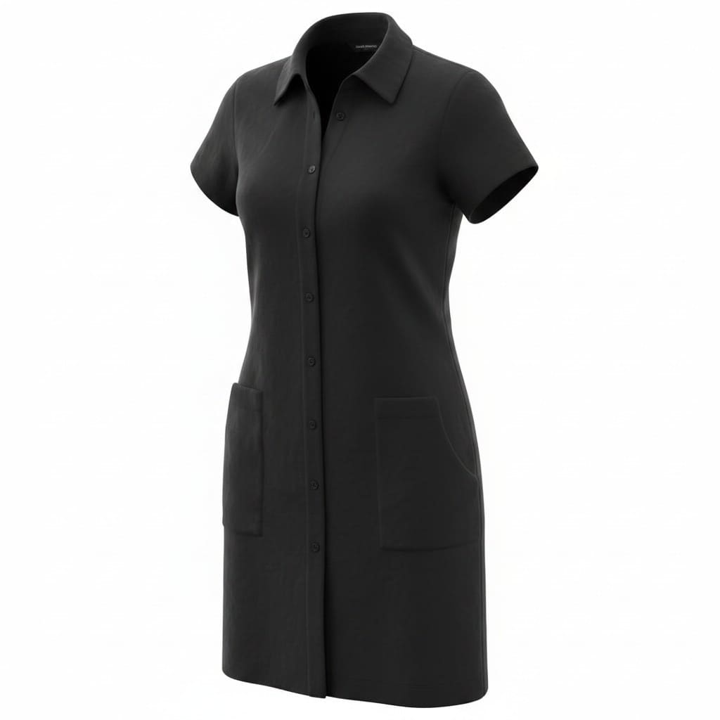 ROBE CONFORTABLE NOIR CLUB MONACO LARGE