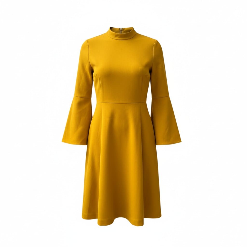 ROBE DEMI MANCHES VERT EDITIONS DE ROBES X-SMALL