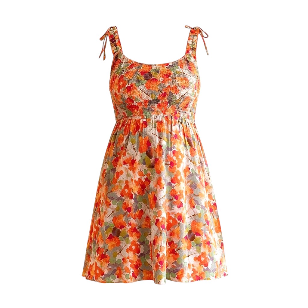 ROBE ORANGE ROSE MATERNITÉ X-SMALL