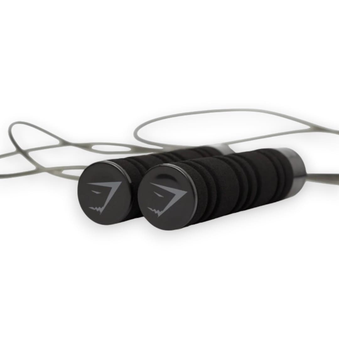 CORDE À SAUTER SPORTS NOIR GYMSHARK AVEC POIDS