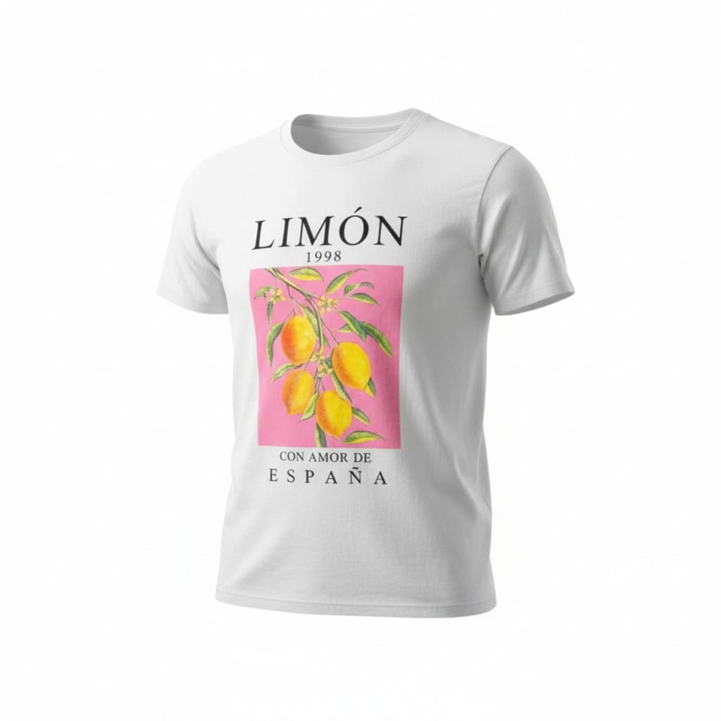 T-SHIRTS BLANC LIMON MEDIUM