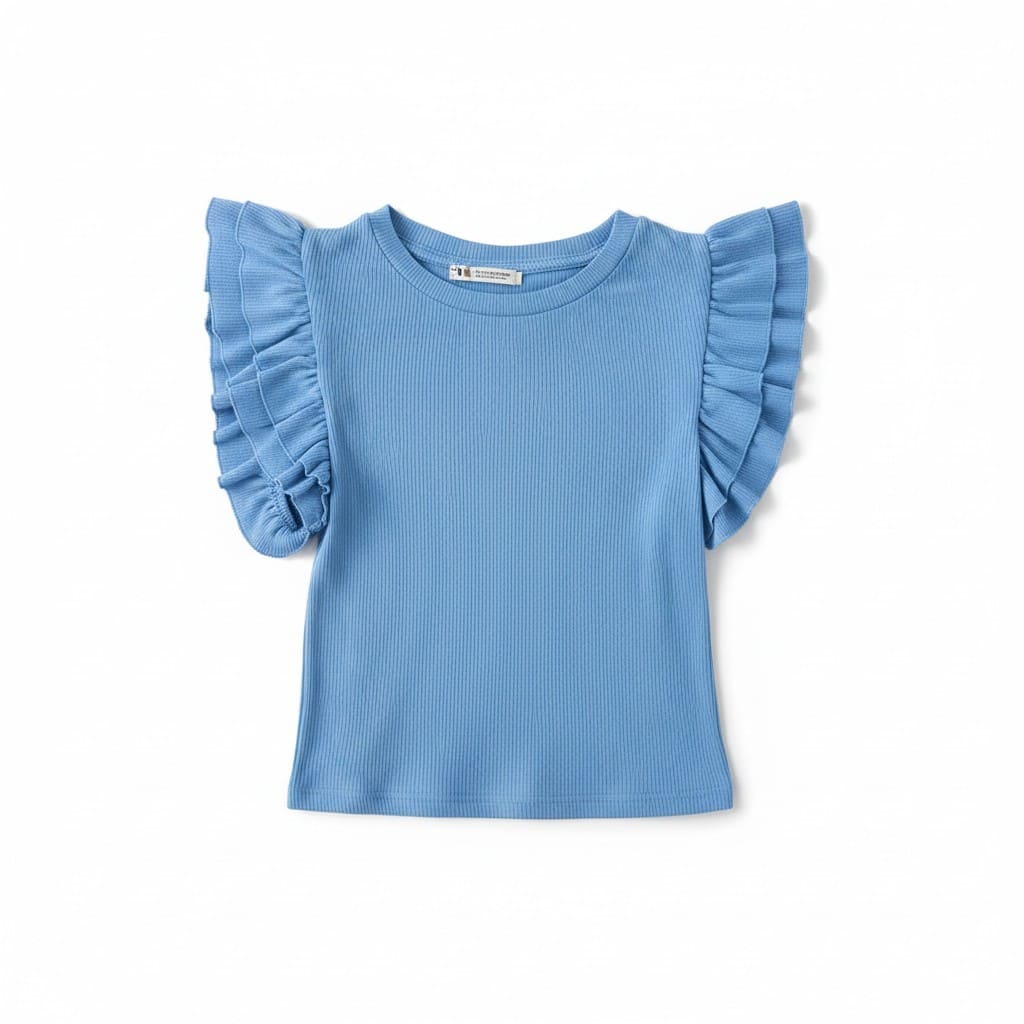 T-SHIRTS BLEU IMPARFAIT PETITE TACHE ZARA X-SMALL