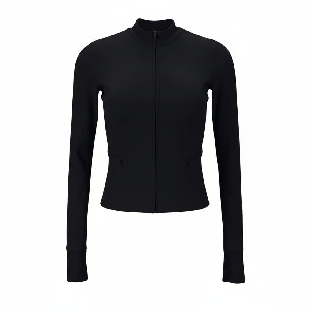 VESTE CROP NOIR GARAGE X-SMALL
