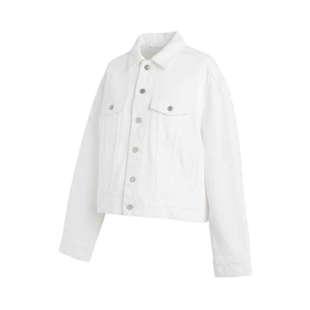VESTE EN JEANS BLANCHE H&M LARGE
