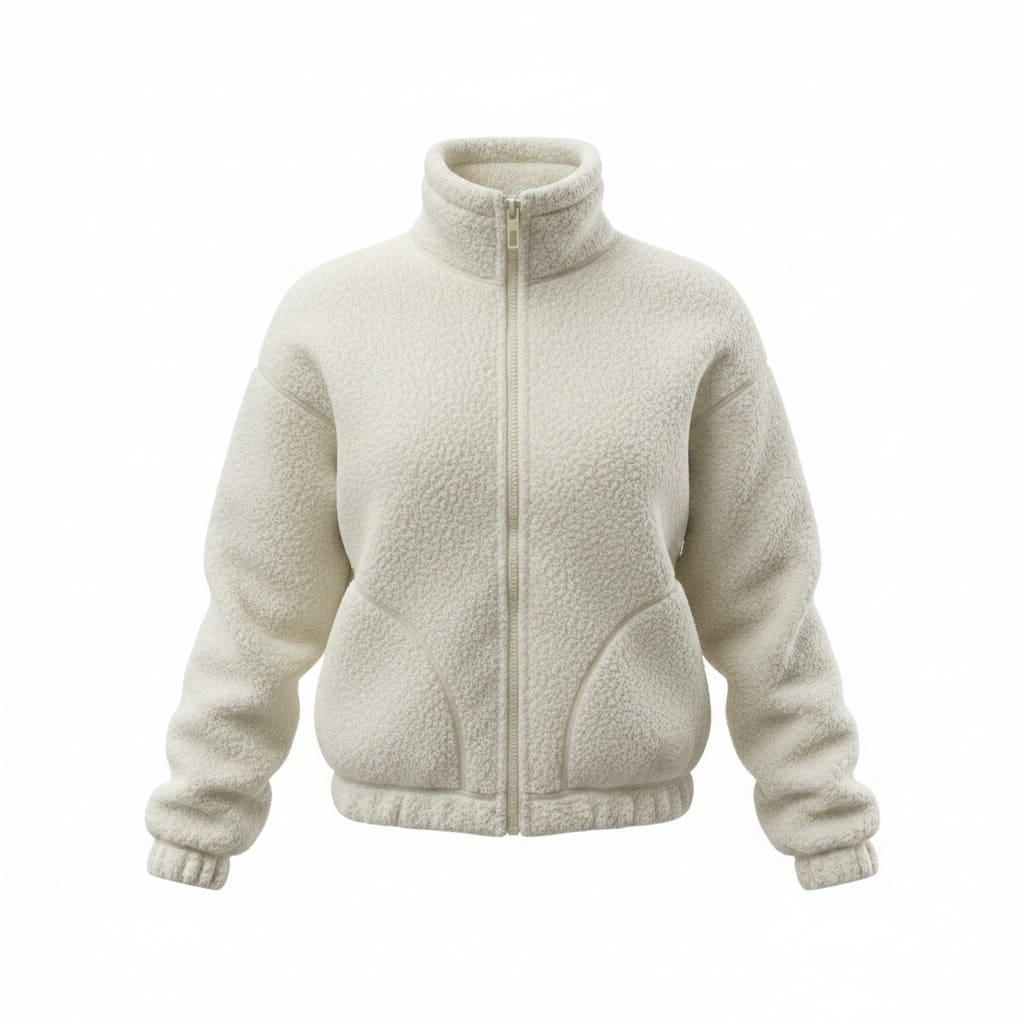 VESTE EN MOLLETON CRÈME GYMSHARK OVERSIZED X-SMALL