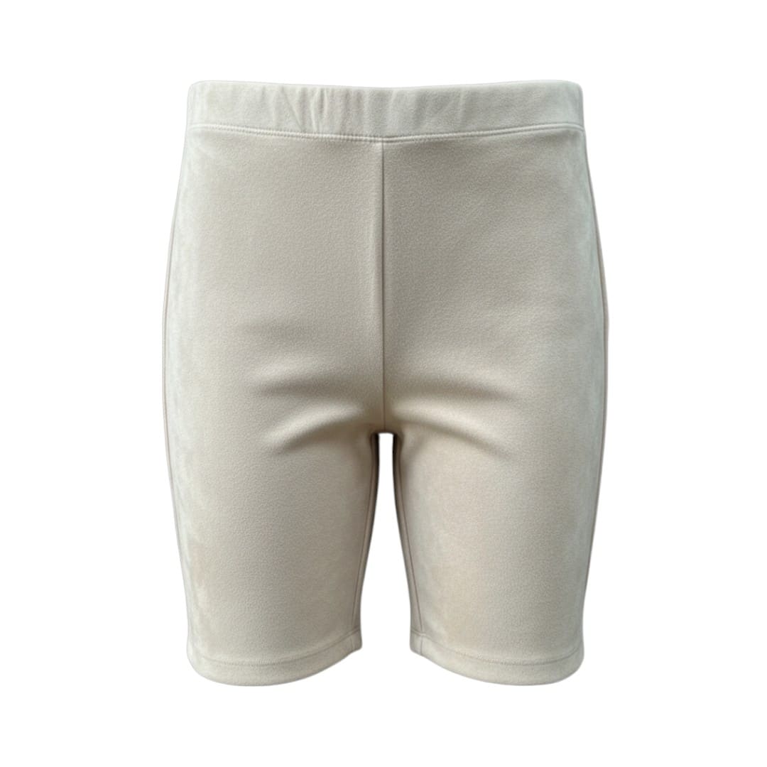BIKER SHORTS SUÈDE BEIGE SALTY SMALL