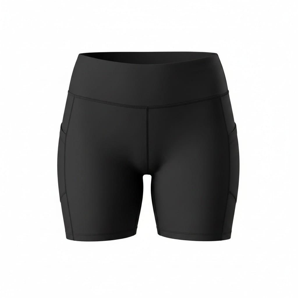 BIKER SHORTS NOIR AVEC POCHES X-SMALL
