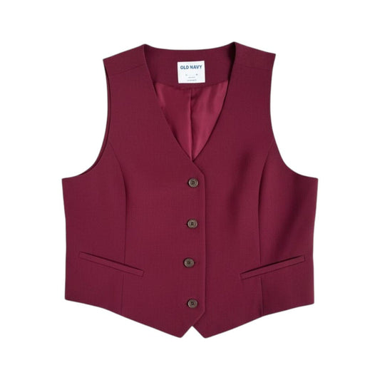 BLAZER BOURGOGNE SANS MANCHES OLD NAVY LARGE