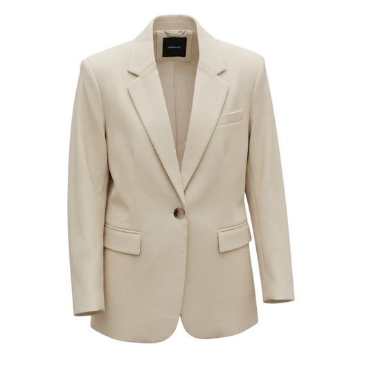 BLAZER NEUF FAUX CUIR BEIGE VÉRO MODA LARGE