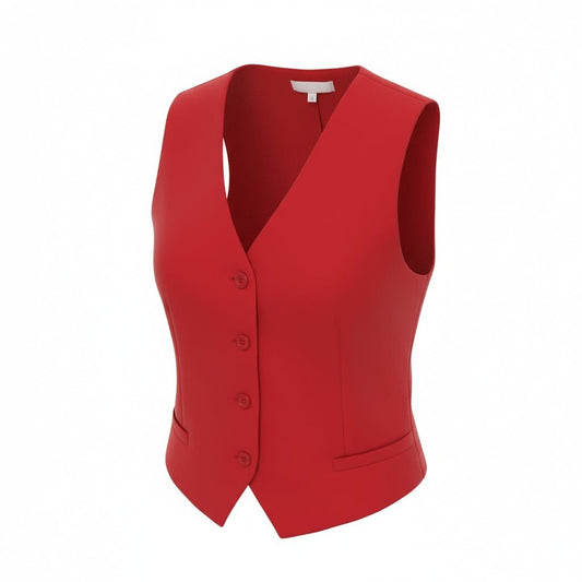 BLAZER ROUGE SANS MANCHES MEDIUM / LARGE