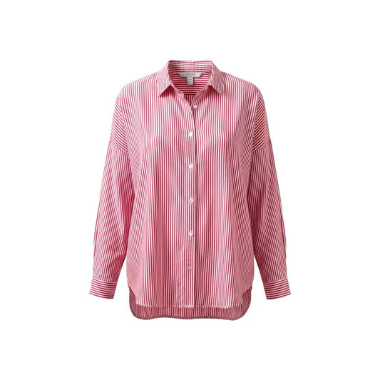 BLOUSE BLANCHE LIGNÉ ROUGE LARGE