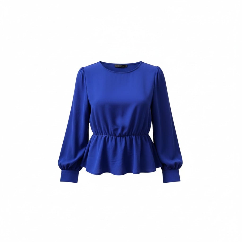 BLOUSE BLEU SUZY SHIER MEDIUM