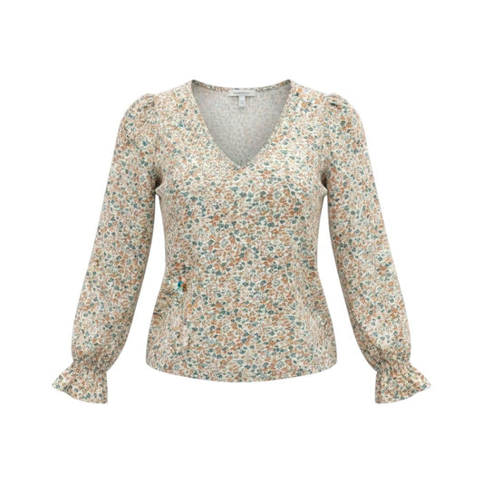 BLOUSE FLORAL CRÈME MEDIUM