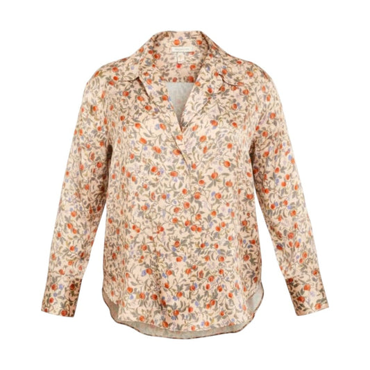 BLOUSE FLORAL VINCE 1X-LARGE