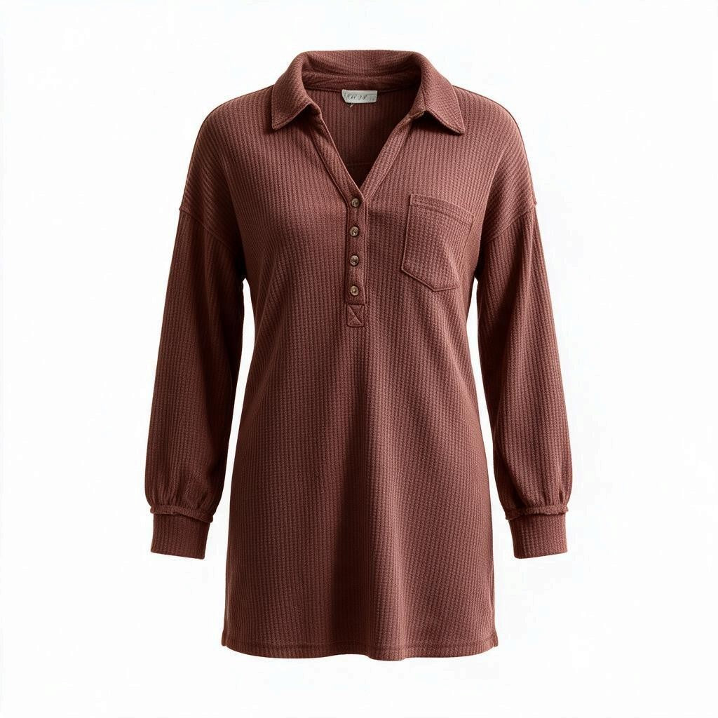 BLOUSE LONGUE MARRON SMALL
