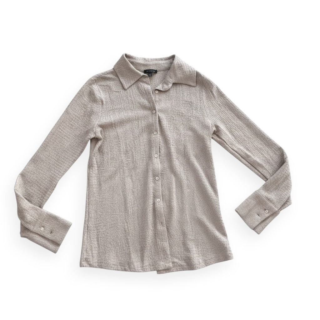 BLOUSE MANCHES LONGUES TAUPE DYNAMITE SMALL