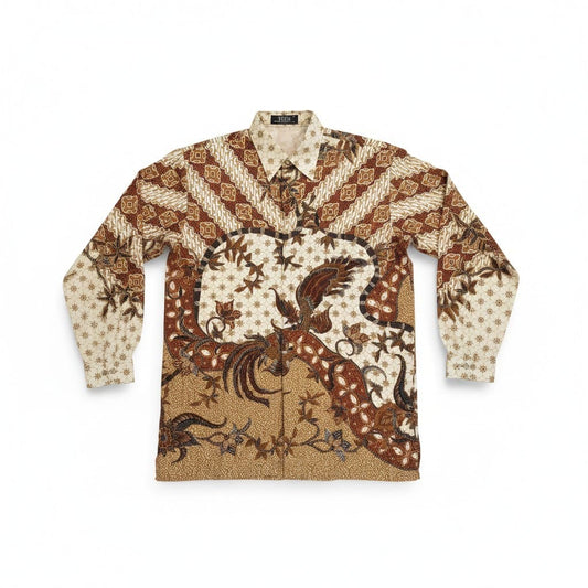 BLOUSE MOTIFS MARRON LARGE