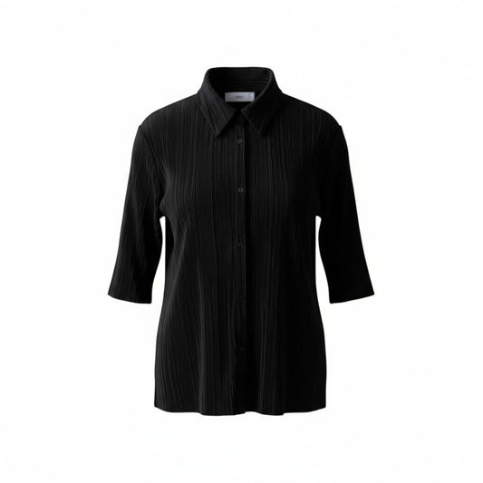 BLOUSE NOIRE UN PEU TRANSPARENTE AVEC LIGNE MANGO SMALL