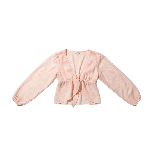 BLOUSE ROSE COL V ROSE MIAMI SMALL