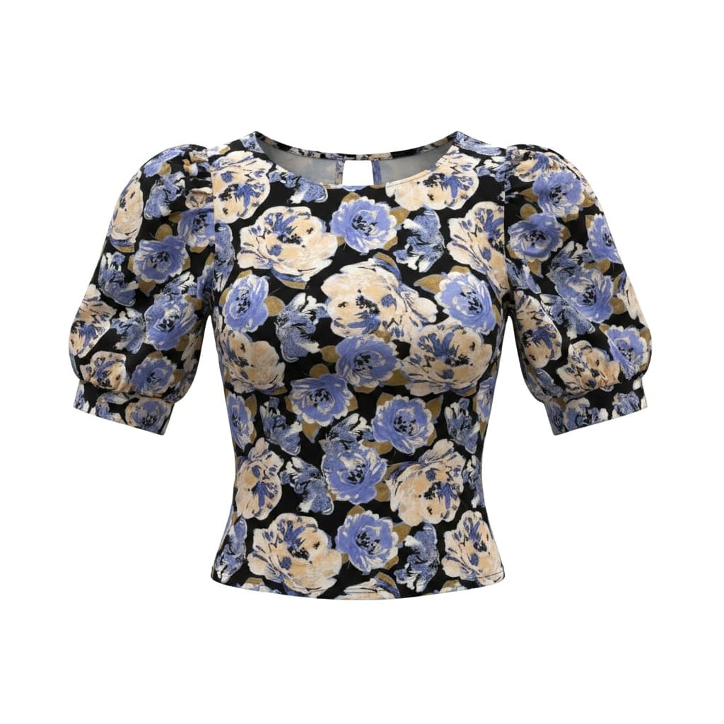 BLOUSE T-SHIRTS AVEC FLEURS MAUVE VÉRO MODA MEDIUM