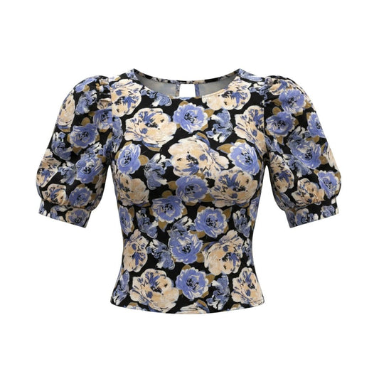BLOUSE T-SHIRTS AVEC FLEURS MAUVE VÉRO MODA MEDIUM