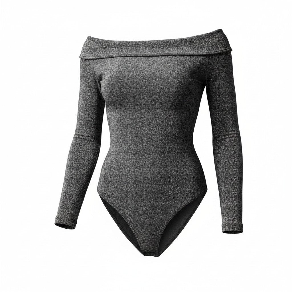 BODYSUITS BRILLANT AUX ÉPAULES SMALL
