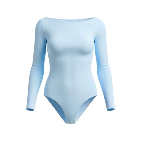 BODYSUITS MANCHES LONGUES BLEU PÂLE H&M MEDIUM