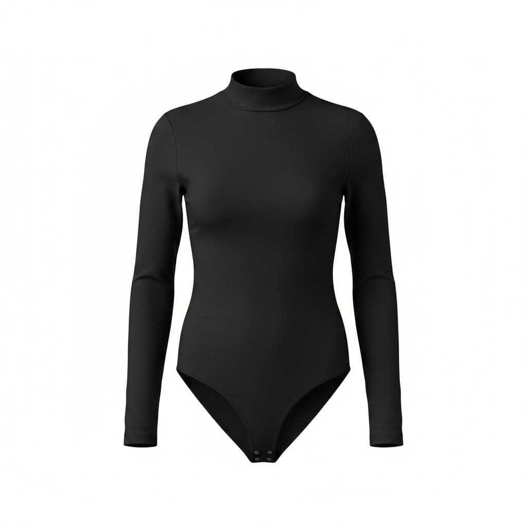 BODYSUITS MANCHES LONGUES DYNAMITE NOIR LARGE