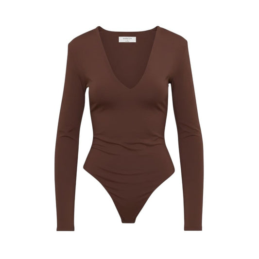 BODYSUITS MARRON AVEC ÉPAULETTES BABATON X-LARGE