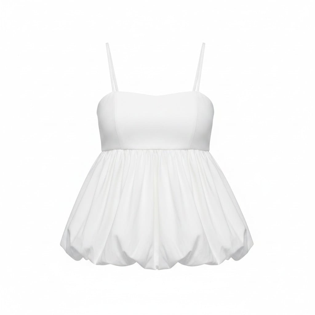CAMISOLE BOUFFANTE CRÈME LINE AND DOT MEDIUM