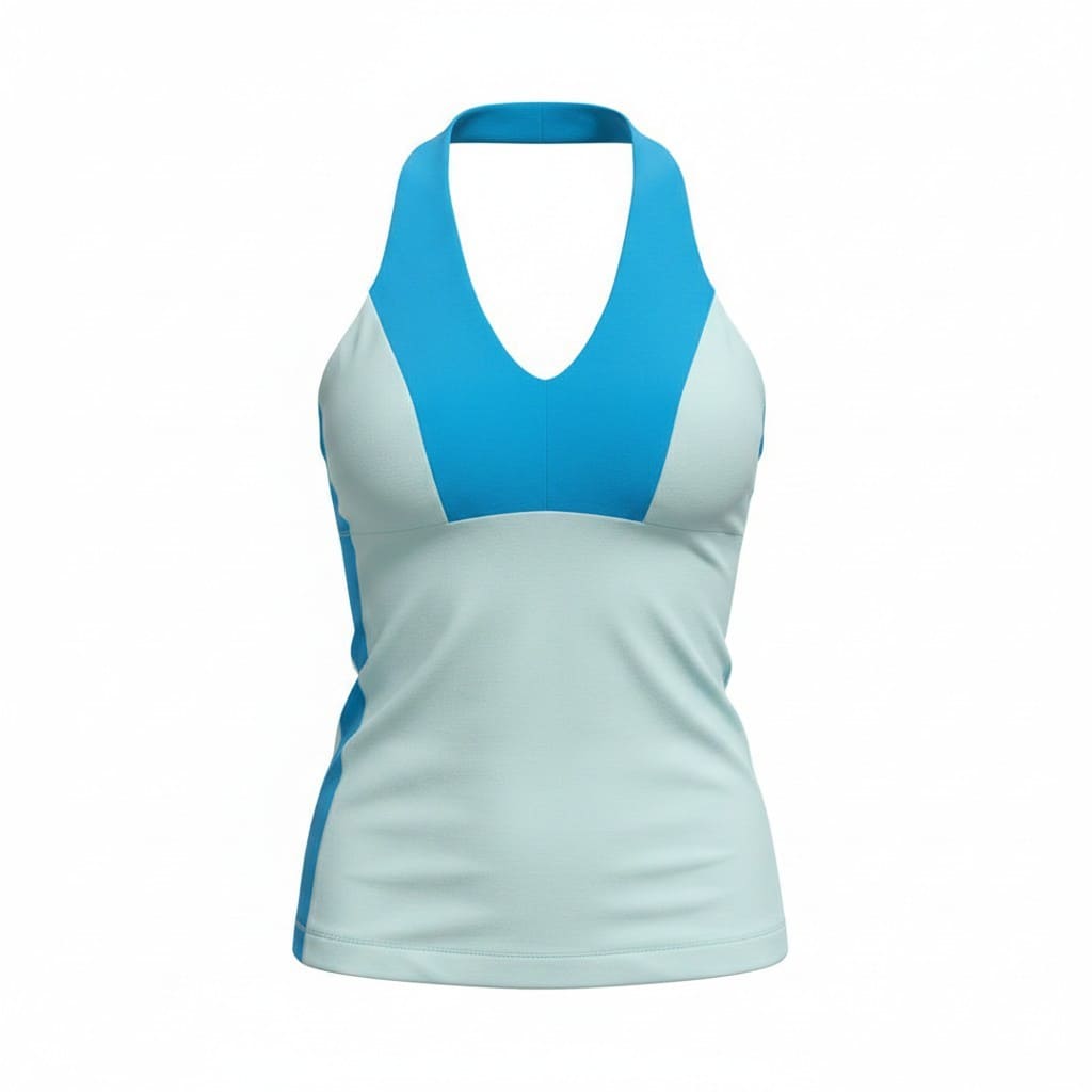 CAMISOLE DE SPORTS VERT ET BLEU LULULEMON MEDIUM
