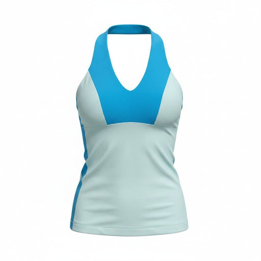 CAMISOLE DE SPORTS VERT ET BLEU LULULEMON MEDIUM