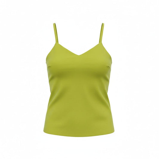 CAMISOLE VERT EN LIN MEDIUM