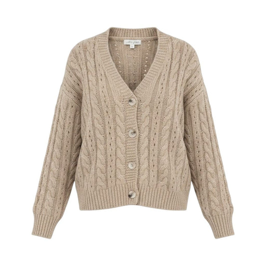 CARDIGAN BEIGE AVEC TROUS SMALL