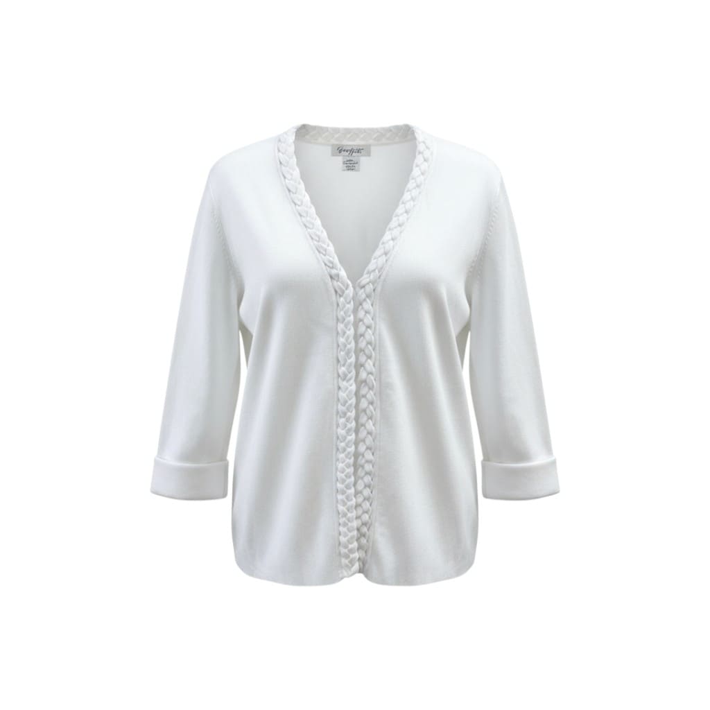 CARDIGAN BLANC TRESSER DEVANT SMALL