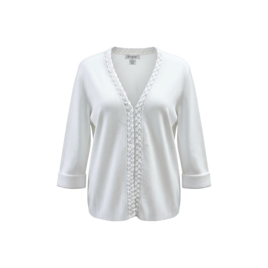 CARDIGAN BLANC TRESSER DEVANT SMALL
