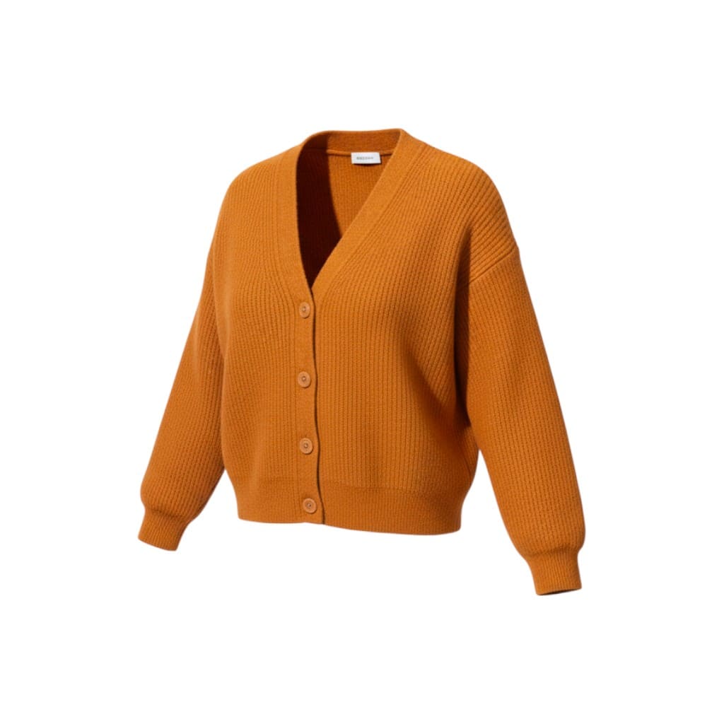 CARDIGAN DE LAINE ORANGE UNIQLO SMALL