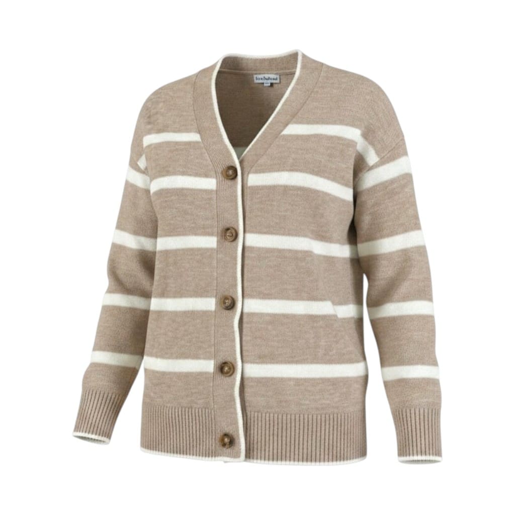 CARDIGAN LIGNÉ BEIGE ROSE MATERNITÉ X-SMALL