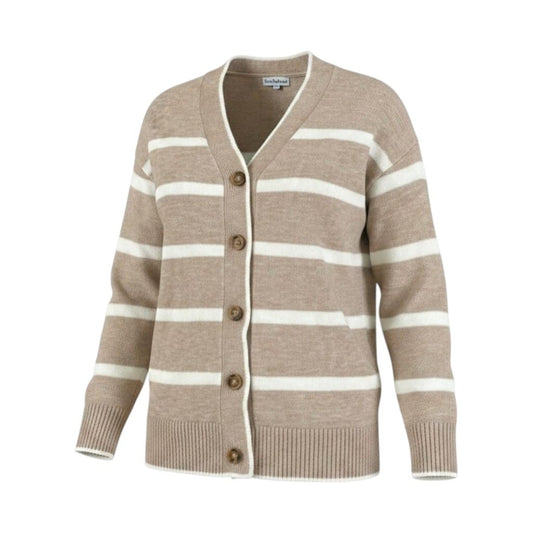 CARDIGAN LIGNÉ BEIGE ROSE MATERNITÉ X-SMALL