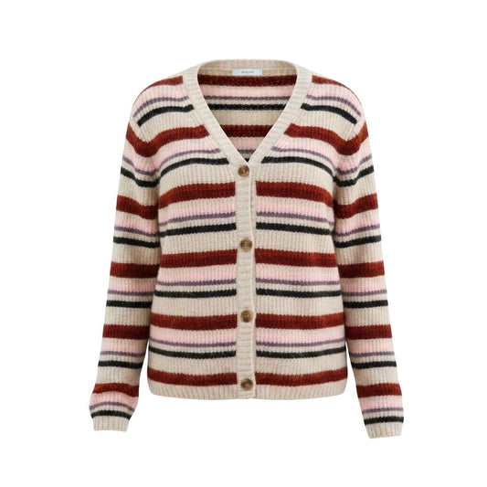 CARDIGAN LIGNÉ COLORÉ OVERSIZED ROSE MATERNITÉ X-SMALL