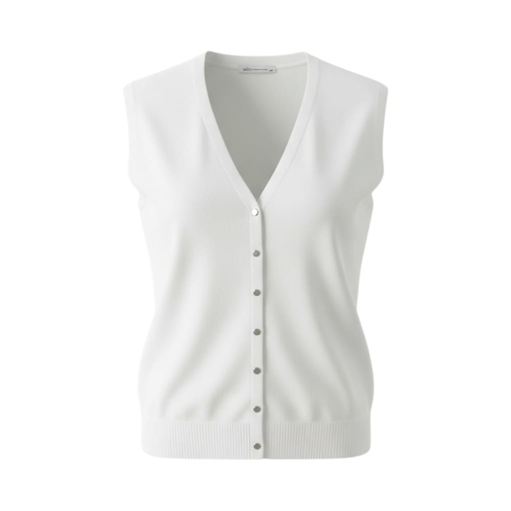 CARDIGAN SANS MANCHES BLANCS VÉRO SMALL