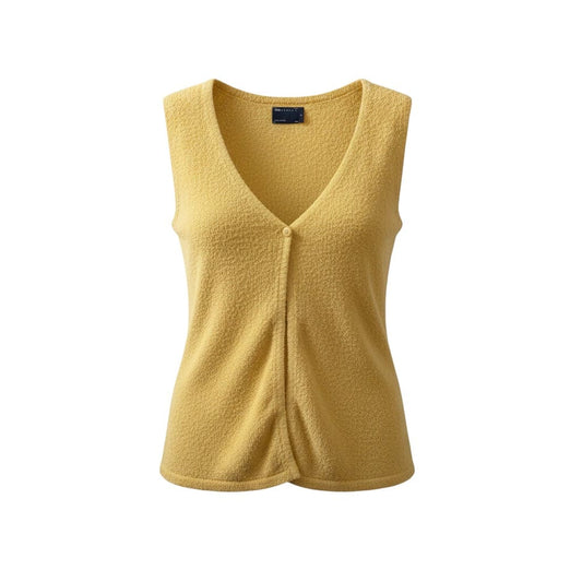 CARDIGAN SANS MANCHES JAUNE ASOS LARGE