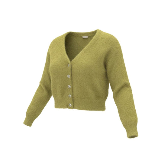 CARDIGAN VERT EN PELUCHE CROP LEVI'S SMALL