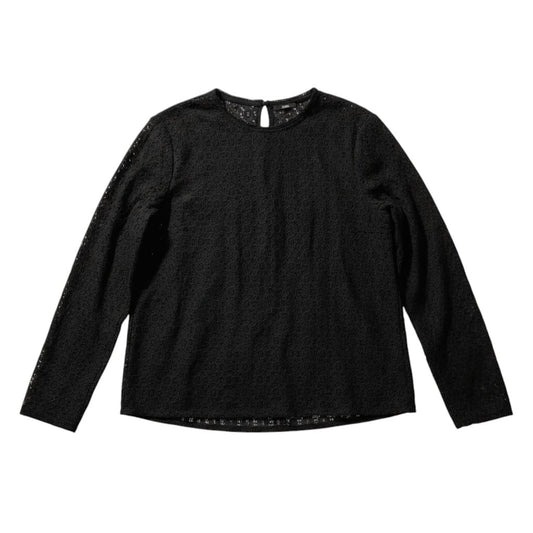 CHANDAIL LÉGER TROUÉ NOIR UNIQLO LARGE